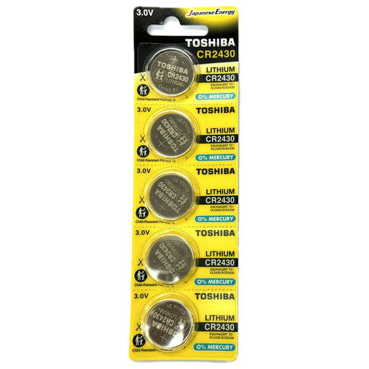東芝 - CR2430 5粒裝 3V 鈕扣電池 CR2430 PW BP-5N