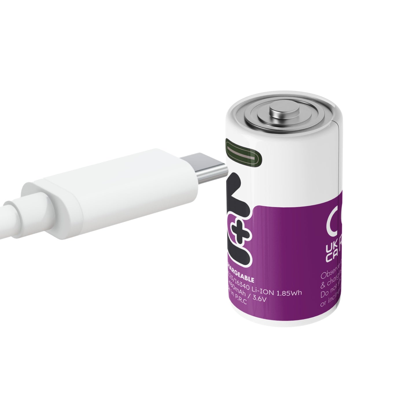 Uniross - 3.7V RCR123/16340 USB-C 鋰電 充電池