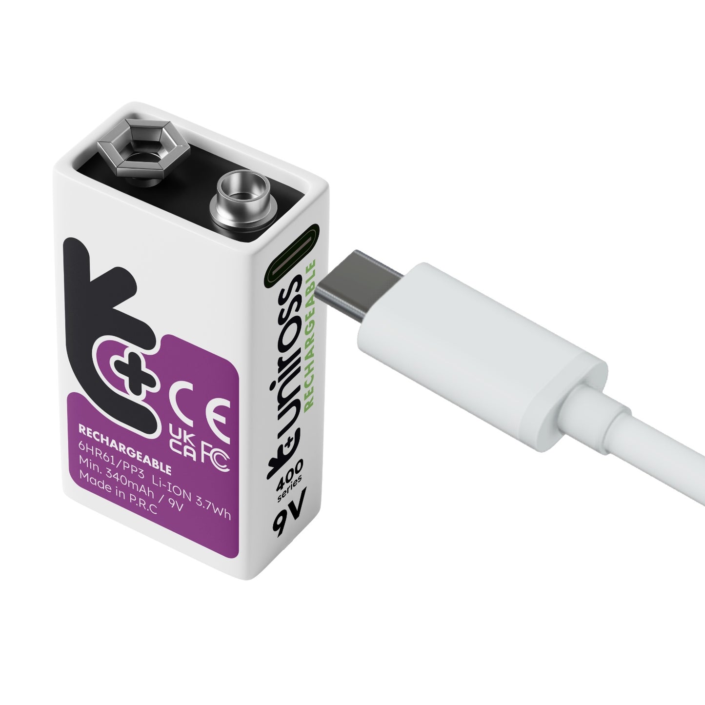 Uniross - 9V USB-C充電 鋰電池