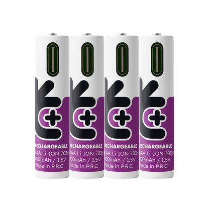 Uniross - 恆壓1.5V AAA USB-C充電 鋰電池 (4粒裝)