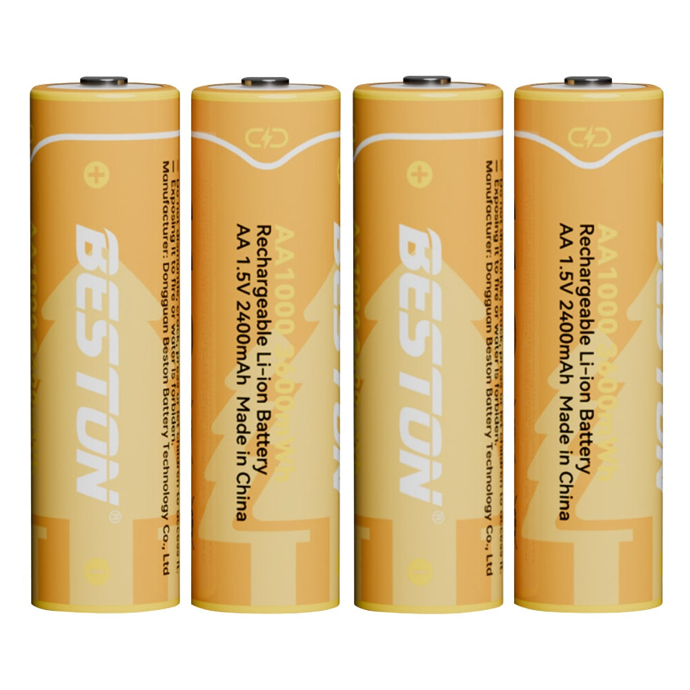Beston - 恆壓1.5V AA 充電 鋰電池 3600mWh (4粒裝)