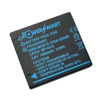 PowerSmart - Pansonic DMW-BCE10 CGA-S008 BP-DC6 相機代用電池
