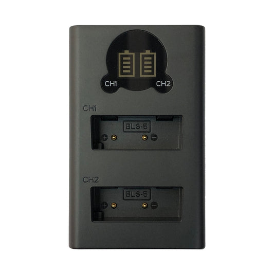 PowerSmart - Olympus BLS-5 BLS50 BLS-1 兩位電池USB充電器