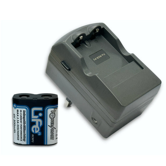 PowerSmart - RCRP2 CRP2 6V 充電池 連充電器套裝
