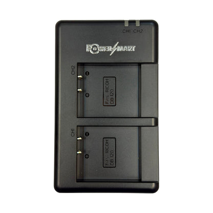 PowerSmart – Ricoh GR IV DB-120 兩位電池充電器, USB-C 輸入