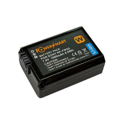 PowerSmart - Sony NP-FW50 相機代用電池 RX1RIII ZV-E10 ll A6400 A6000 A5000 A7 A7II A7R RX10