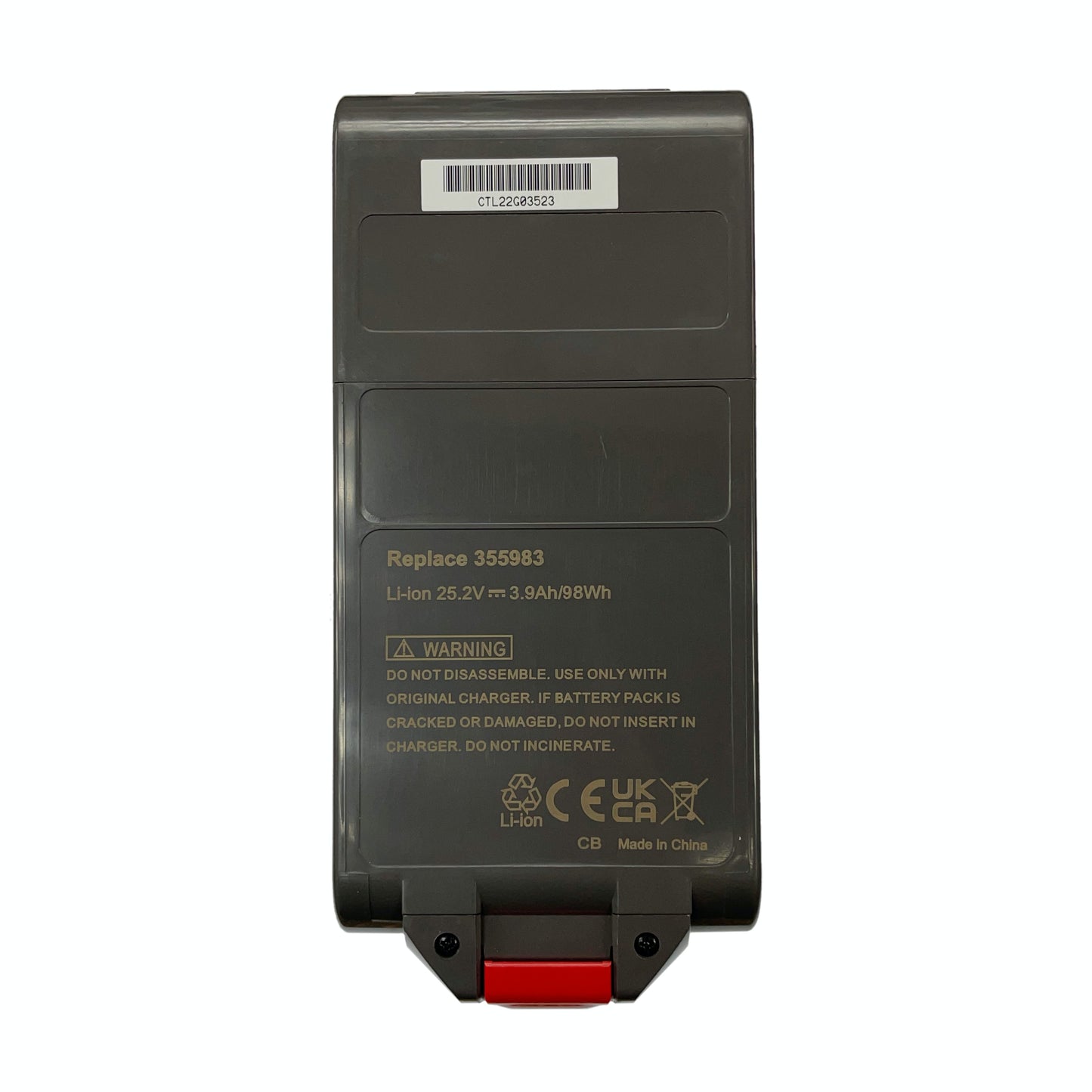 PowerSmart - Dyson V11 V15 Detect 吸塵機代用鋰電池 (按鍵拆卸式) 355983/970343-06