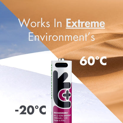 Uniross - 恆壓1.5V AA USB-C充電 鋰電池 (4粒裝)